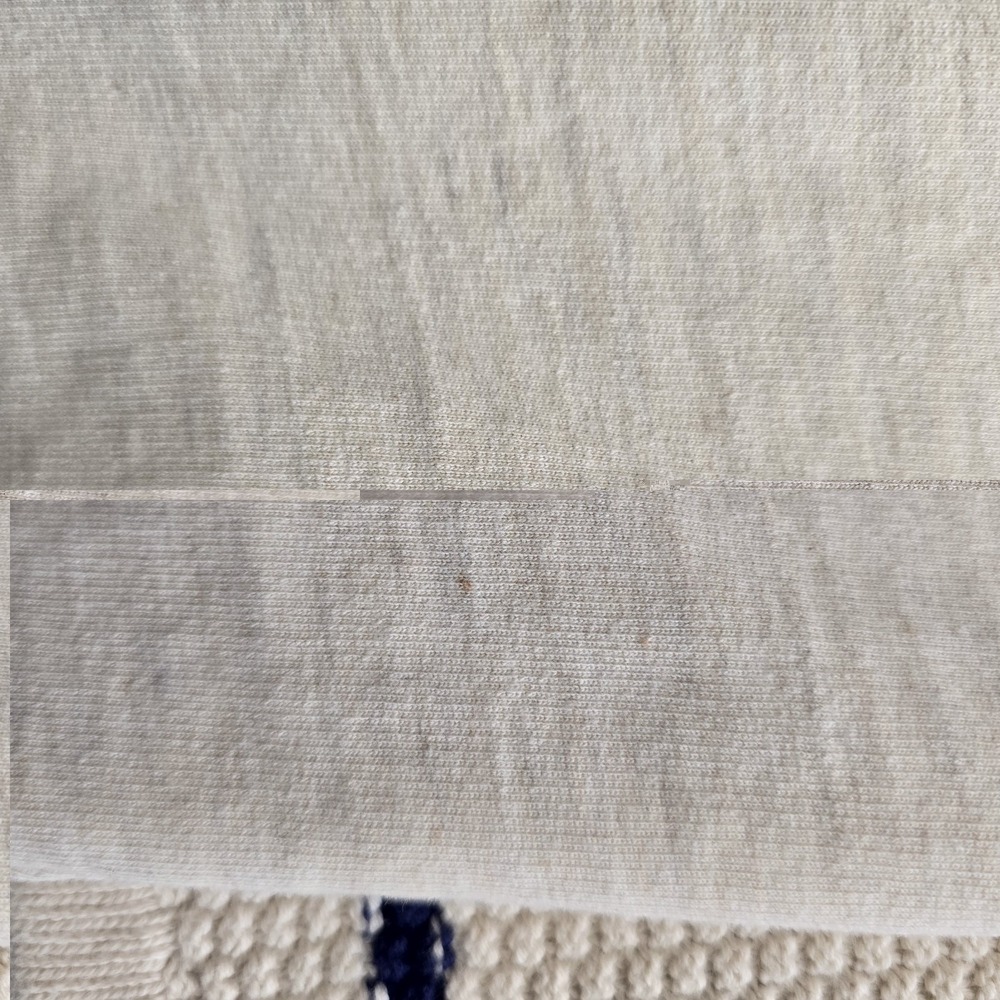 Natural Reflections Hooded Cardigan L Cream Blue Stripe Open Front Knit Boho.... - Picture 11 of 12